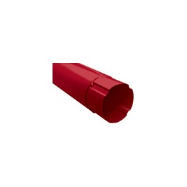 Труба круглая соединительная GL 90мм 1м RAL 3005 красное вино