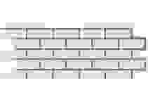 Фасадная панель Grand Line Состаренный кирпич Премиум/Design молочный со швом RAL 7006