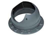 Проходной элемент для г/ч и фальца Krovent Base-VT Seam 110 серый (RAL 7024)