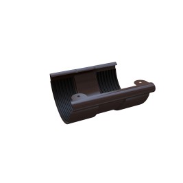 Соединитель желоба, коричневый, RAL 8017, 125/90 SMARTLINE Steel