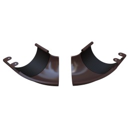 Угол желоба регулируемый 100-165°, внешний, коричневый, RAL 8017. 125/90 SMARTLINE Steel