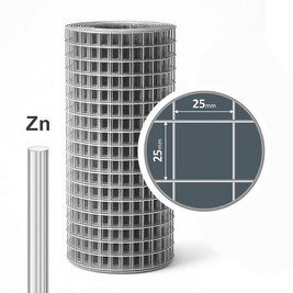 Сетка сварная ОЦ 25*25*0,8мм 1,0х30м (30кв.м)