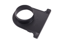 Торцевая заглушка канала 110 с отводом (черная) Дренажная система  Альта-Дренаж