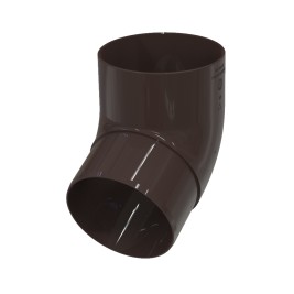 Колено трубы 67°, темно-коричневый, RAL 8019, 152/100 SMARTLINE PVC
