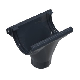 Воронка желоба, серый графит, RAL 7024, 152/100 SMARTLINE PVC