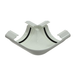 Угол желоба универсальный 90°, белый, RAL 9010, 152/100 SMARTLINE PVC