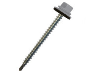 Саморез кровельный 4,8х70 RAL 7004 (100 шт/уп, сигнальный серый)