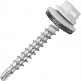 Саморез кровельный 4,8х35 RAL 9003 (250 шт/уп, сигнальный белый)