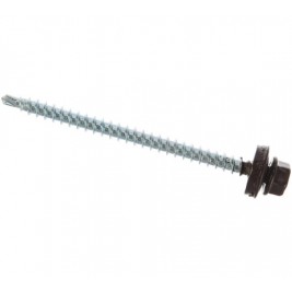 Саморез кровельный 4,8х50 RAL 3005 (винно-красный)