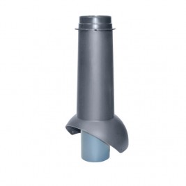 Выход канализации Krovent Pipe-VT IS 125/изол./500 серый (RAL 7024)