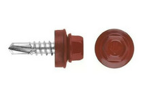 Саморез кровельный 5,5х19 RAL 3009 (красная окись)