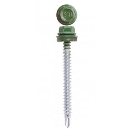 Саморез кровельный 4,8х70 RAL 6020 (100 шт/уп, хромовый зеленый)