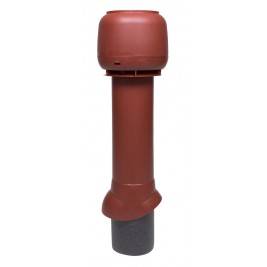 Выход вытяжки 125/160/700 ИЗ красный с колпаком VILPE Standart