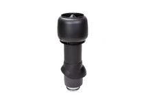 Выход вытяжки 125/160/500 ИЗ чёрный с колпаком VILPE Standart