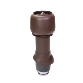 Выход вытяжки 125/160/500 ИЗ шоколадный с колпаком VILPE Standart