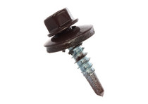 Саморез кровельный 5,5х25 RAL 8017 (шоколадно-коричневый)