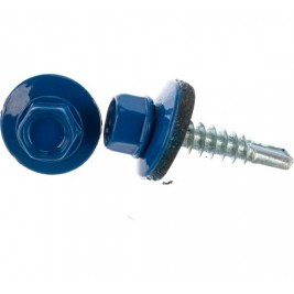 Саморез кровельный 5,5х25 RAL 5005 (сигнальный синий)