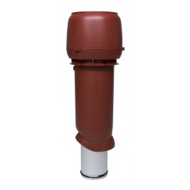 Выход вытяжки 160/225/700 ИЗ красный с колпаком VILPE Standart
