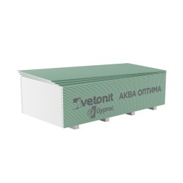 Гипсокартон влагостойкий GYPROC ГКЛВ Аква Оптима 1200х2500х12,5 (50шт/пал)