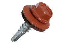 Саморез кровельный 5,5х19 RAL 8004 (медно-коричневый)