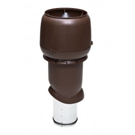 Выход вытяжки 160/225/500 ИЗ коричневый с колпаком VILPE Standart