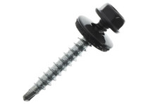 Саморез кровельный 4,8х35 RAL 9005 (250 шт/уп, глубокий черный)