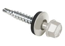 Саморез кровельный 4,8х35 RAL 9006 (бело-алюминиевый)