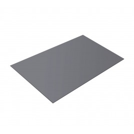 Плоский лист с плёнкой PE RAL 7004 2м*1,25м 0,4