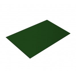 Плоский лист с плёнкой PE RAL 6005 2м*1,25м 0,4
