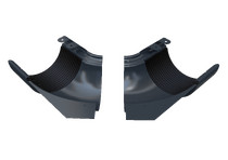 Угол желоба регулируемый 100-165°, внутренний, серый, RAL 7024, 125/90 SMARTLINE Steel