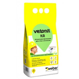 Шпаклевка полимерная финишная Vetonit KR 5 кг (108 шт/под)