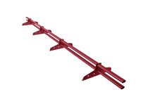 Снегозадержатель трубчатый овальный RAL 3011 3м Русский Рубеж