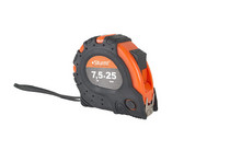 Рулетка 7,5х25,автостоп,обрез.корпус,магнит Sturm!