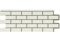 Фасадная панель Grand Line Состаренный кирпич Премиум/Design молочный со швом RAL 7006