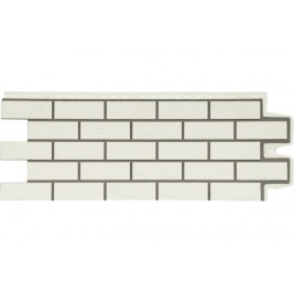 Фасадная панель Grand Line Состаренный кирпич Премиум/Design молочный со швом RAL 7006