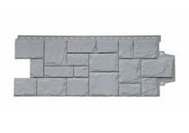 Фасадная панель Grand Line Крупный камень Стандарт/Classic серый