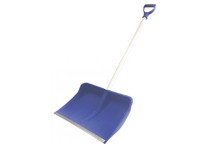 Лопата снеговая пластмассовая 530*360 с алюм черенком и V-ручкой