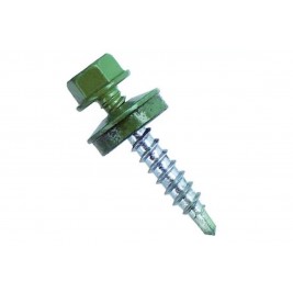 Саморез кровельный 4,8х35 RAL 6029 (250 шт/уп, мятно-зеленый)