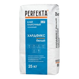 Клей для керамогранита и камня PERFEKTA Хардфикс белый С2Т 25кг (48 меш/пал)