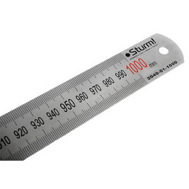 Линейка металл., антикор. покр. +таблица величин 1000мм Sturm!