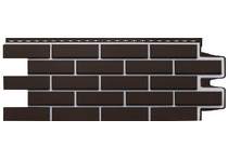 Фасадная панель Grand Line Клинкерный кирпич Премиум/Design шоколадный со швом RAL 7006
