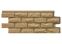 Фасадная панель Grand Line Колотый камень Премиум /Design песочный со швом RAL 7006