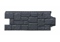 Фасадная панель Grand Line Крупный камень Стандарт/Classic графит