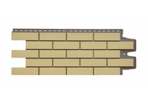 Фасадная панель Grand Line Клинкерный кирпич Элит/Design Plus ваниль с темно-бежевым швом