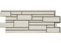 Фасадная панель Grand Line Камелот Премиум/Design молочный со швом RAL 7006