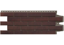 Фасадная панель Grand Line Клинкерный кирпич Элит/Design Plus кофе с темно-бежевым швом