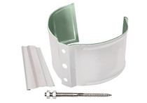 Кронштейн трубы универсальный Optima (В-ж) 90мм RAL 9003