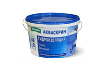 Гидроизоляция эластичная готовая ОСНОВИТ АКВАСКРИН НА64 4,5 кг