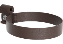 Хомут трубы, матовый коричневый, RAL 8017, 125/90, Rima Matt