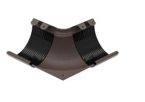 Угол желоба 135°, внутренний, матовый коричневый, RAL 8017, 125/90, Rima Matt